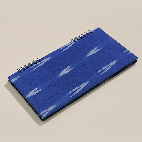 Blue ikkat journal