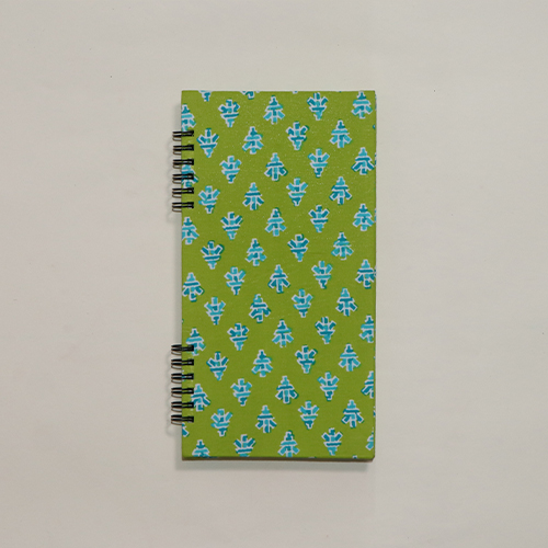 Mint green and blue floral journal 