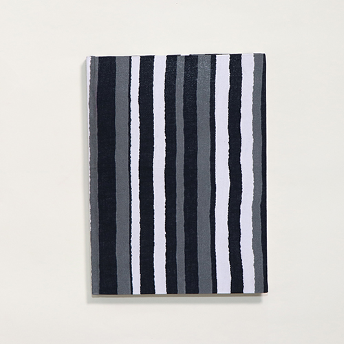 Black, grey and white stripes journal 
